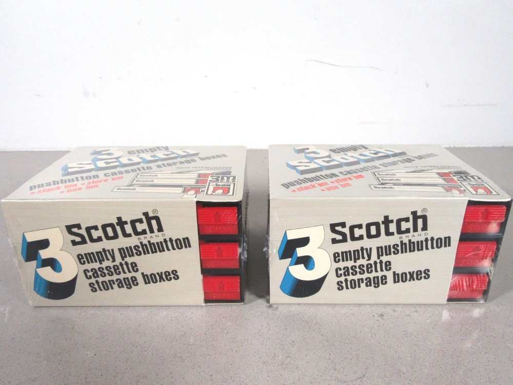 Scotch Brand - 6 Empty Cbox System Cassette Storage Boxes