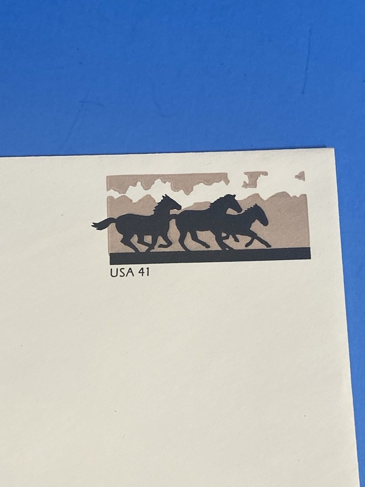 U662 HORSES 41c ENVELOPE 2007