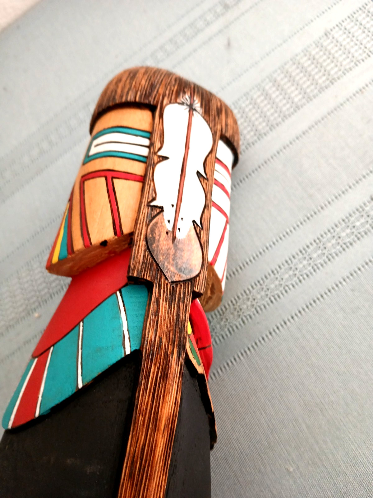 Authentic Hopi Navajo Fully Carved Cottonwood Shalaka Kachina 23" Stenson Walker