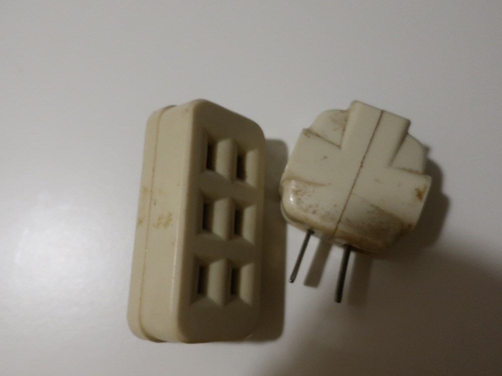 2 Vintage Multi-Plug Adapters