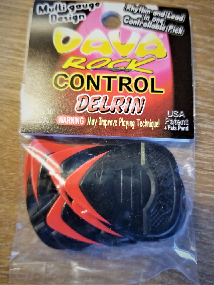 Dava Delrin Grip Tips Guitar Pick 6-Pk