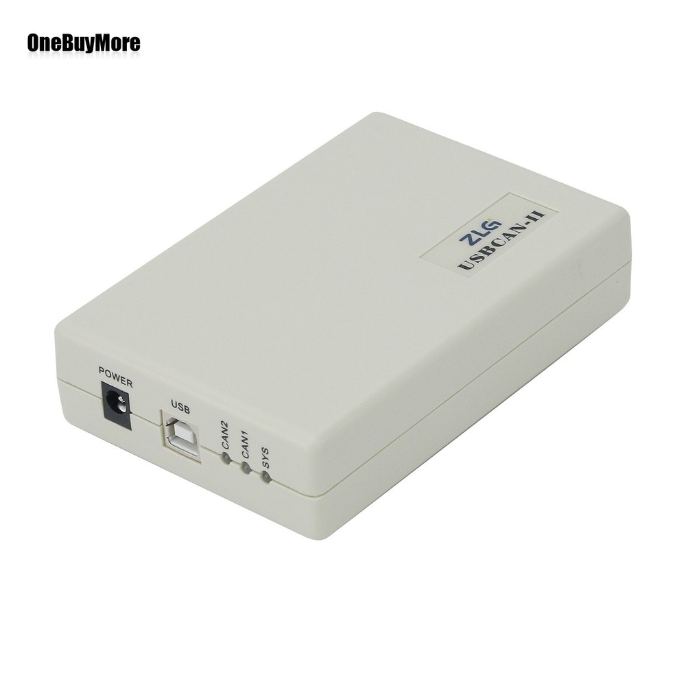 ZLG USBCAN-II USB to CAN Adapter CAN Bus Analyzer Debugger w/ 2CH CAN Interface