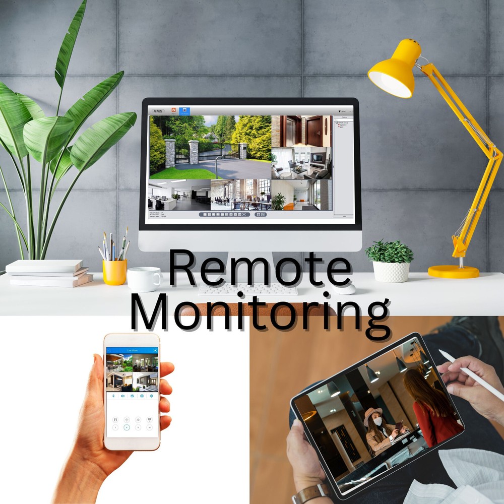 8 Channel Dome Security Camera System 1TB HDD Recording Playback Remote View
