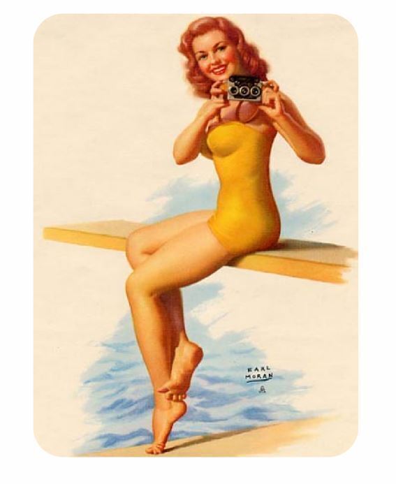 Pinup Girl Sticker Decal