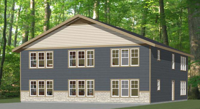 44x48 10-Plex - PDF FloorPlan - 4,114 sqft - Model 4E