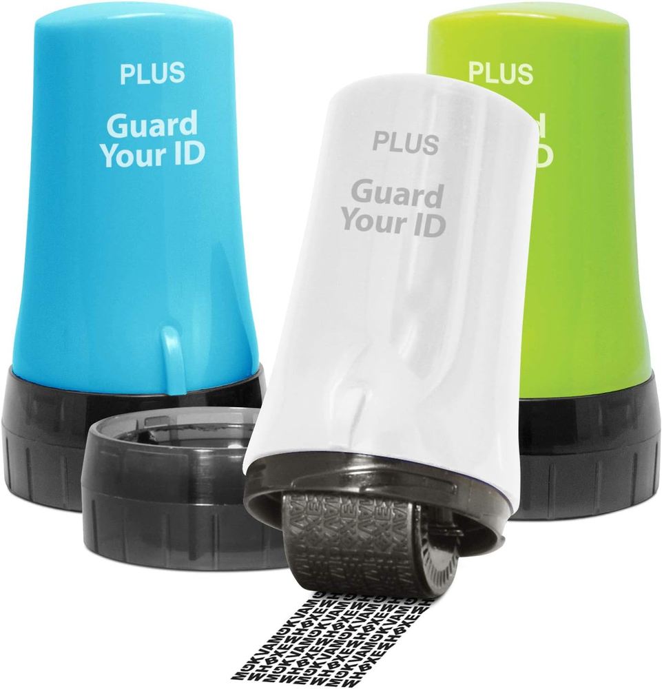 3packs Advanced Roller for Identity Theft Protection Confidential Security Stamp