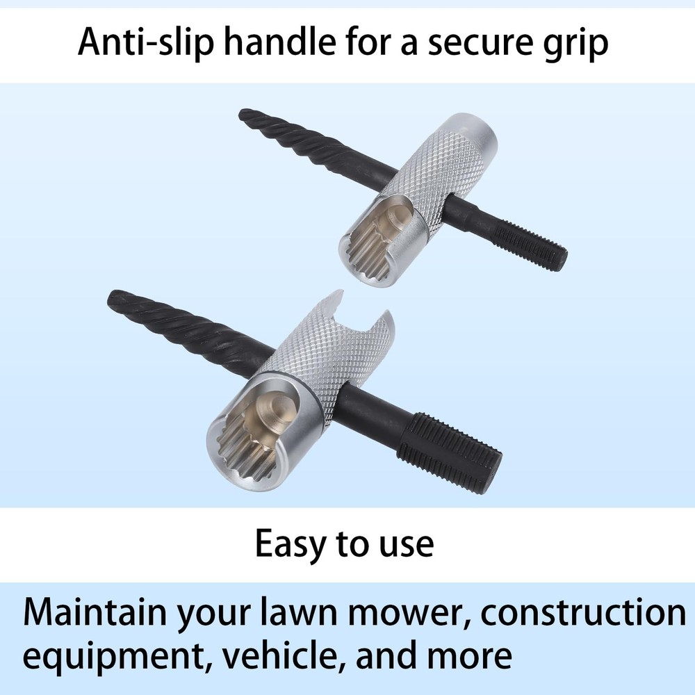 2 Pcs Grease Fitting Tool 4-In-1 Grease Zerk Fitting Tool for Install and Remove