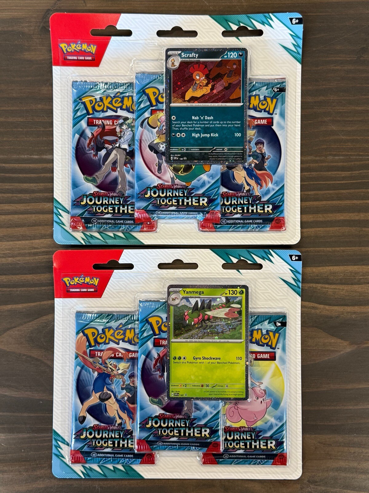 Pokemon Journey Together SV09 3-Pack Blister Set of 2! Brand New Sealed
