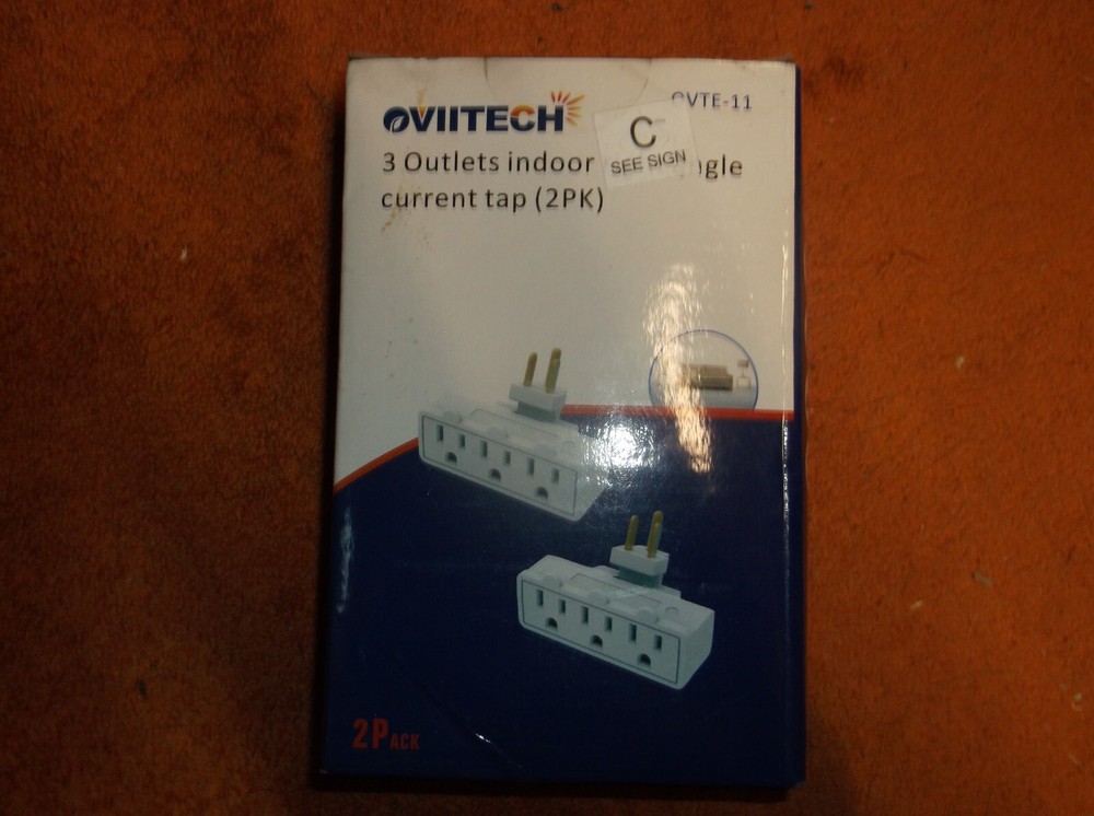 OVIITECH 3 Outlets Indoor Right Angle Current Tap 2pk