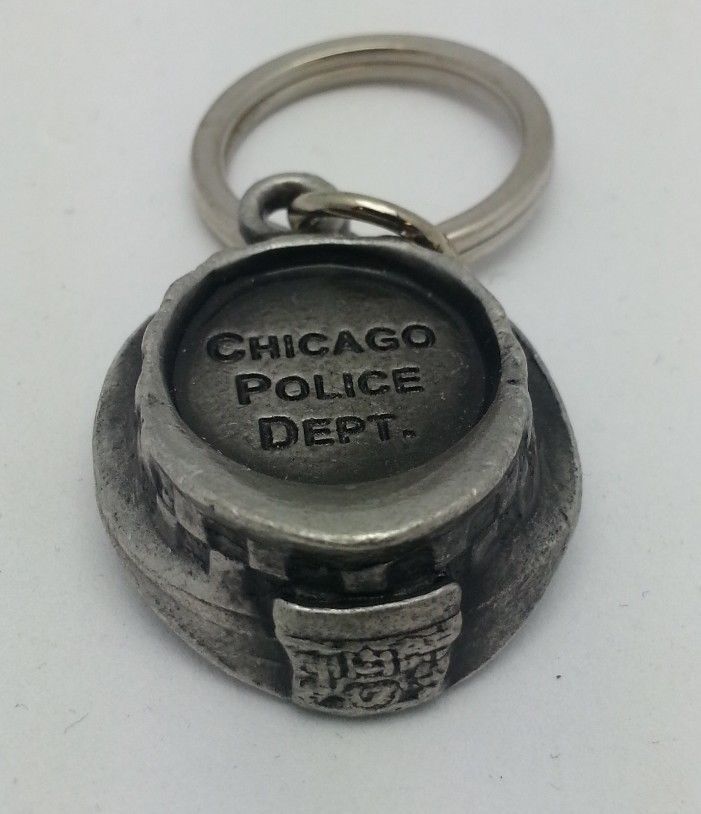 CHICAGO POLICE HAT KEYCHAIN