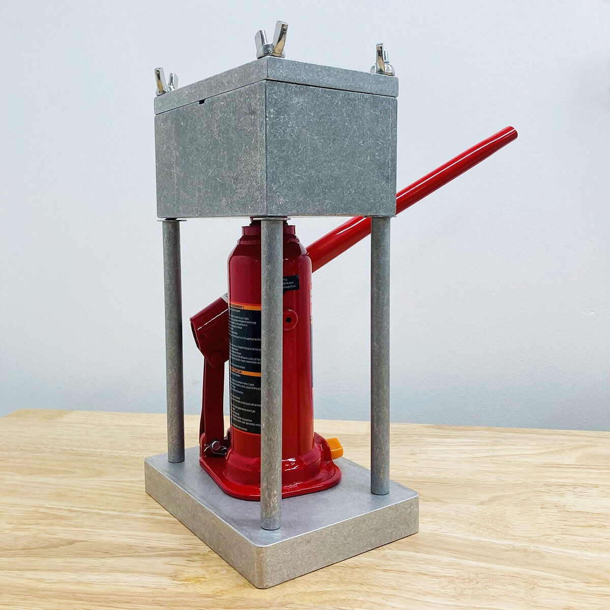 AUTUMN Brick Press, 4-Ton Capacity, 5 x 3 IN brick size - Made in USA OPEN BOX