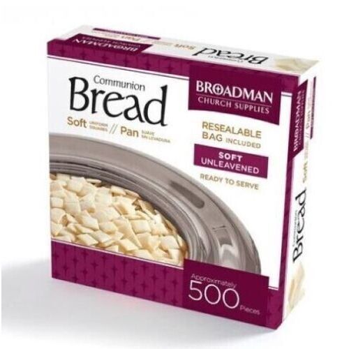 Broadman Soft Unleavened Communion Bread – 500 Pieces, Sealed Package