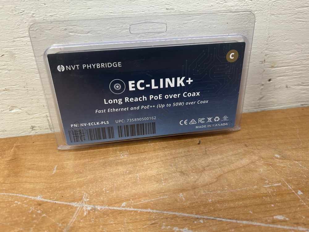 NVT Phybridge - NV-ECLK-PLS - NVT Phybridge EC-Link+ Network Extender - 1 x