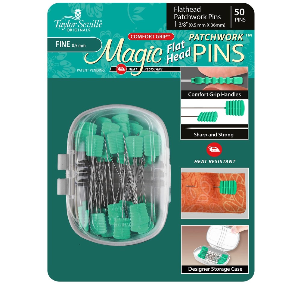 Taylor Seville Magic Flat Head Patchwork Fine .5 50PCS