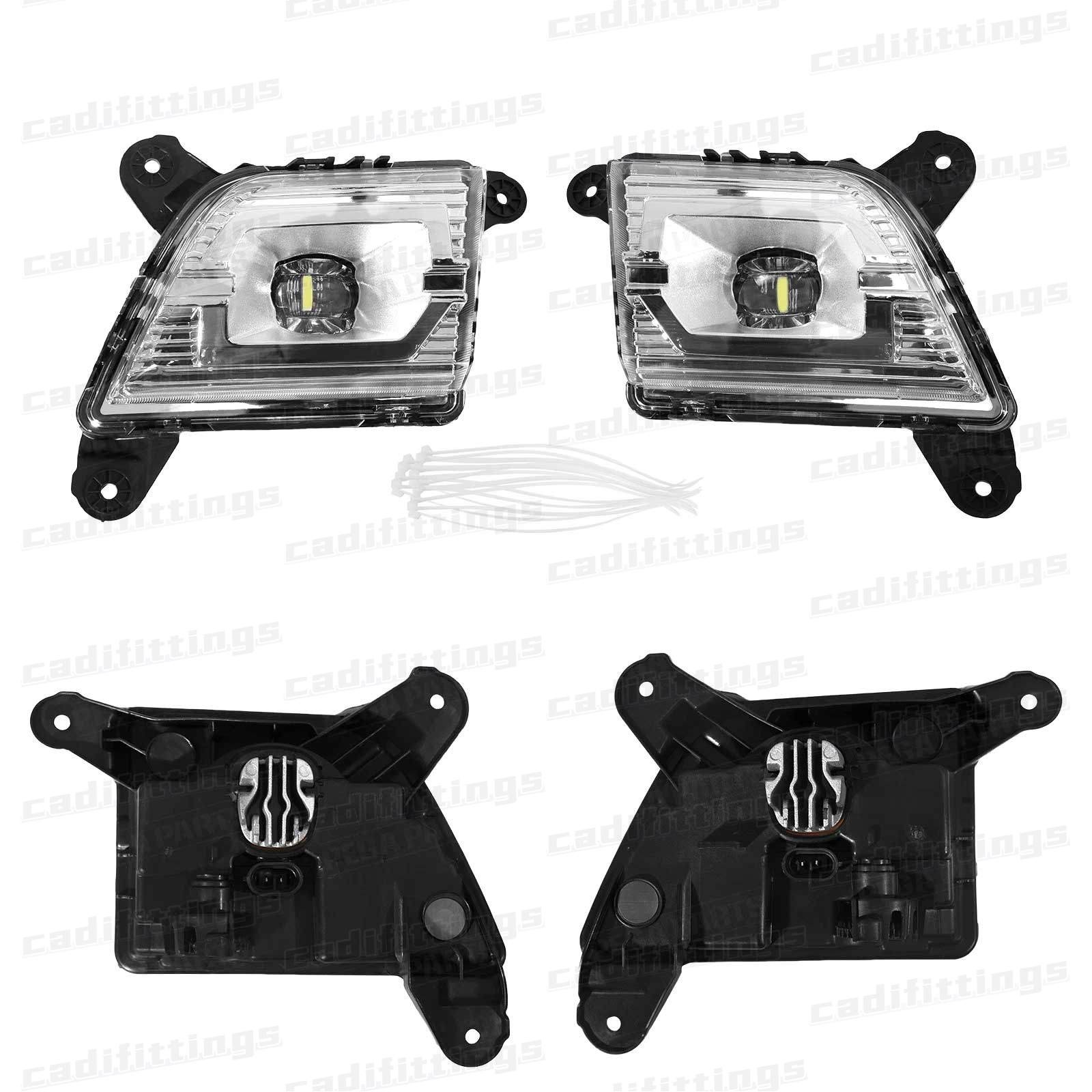 For 2019-2021 Silverado 1500 Front Bumper Cover Lower Valance W/LED Fog Lights