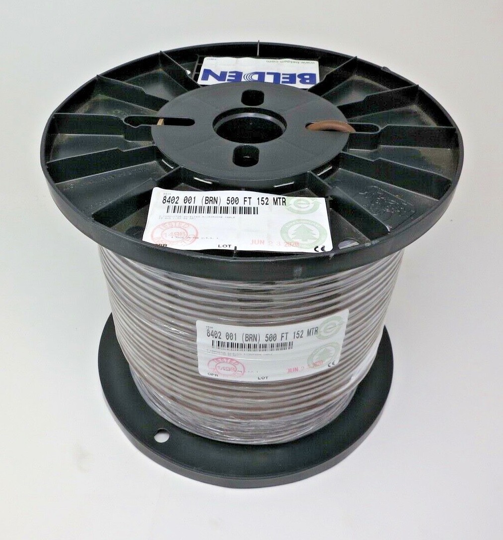 Belden 8402 Audio Interconnect Cable - SOLD BY THE FOOT - Audiophile Grade