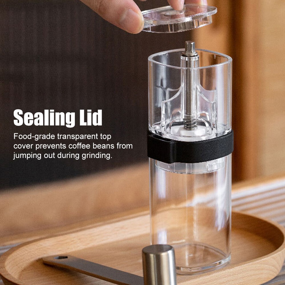 Manual Coffee Grinder Adjustable Setting Detachable Portable Coffee Bean Grinder