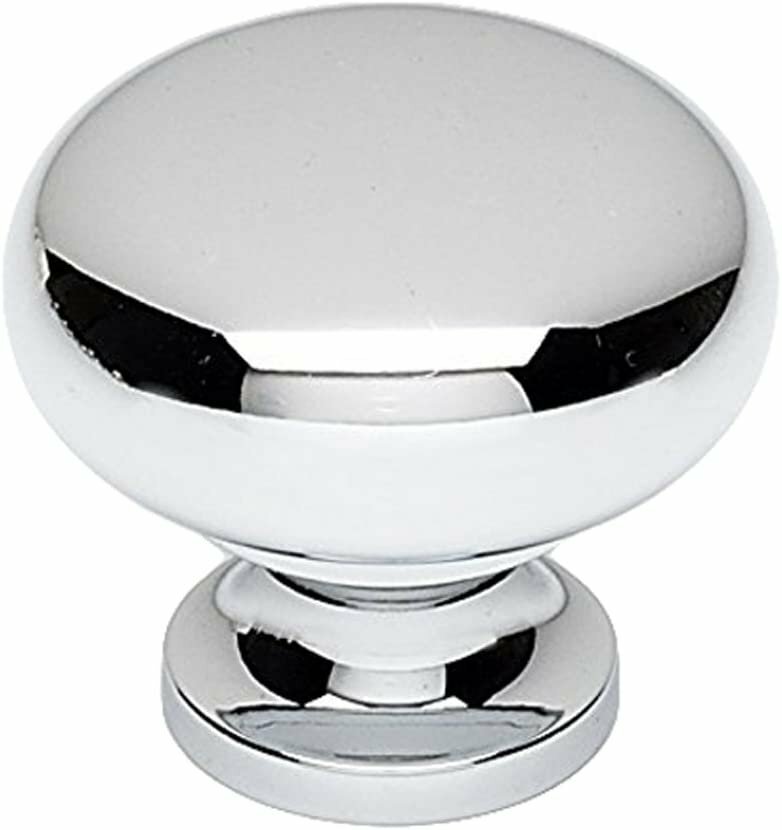 A1134-PC Traditional Knobs, Polished Chrome, 1-1/4"