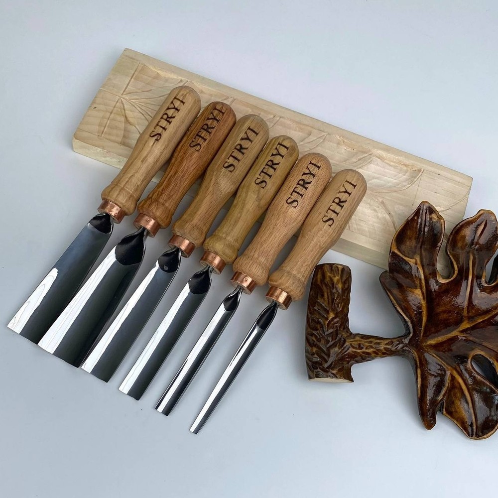 Gouge #7 Profile Woodcarving Chisel STRYI Profi Tools, Sloping gouges