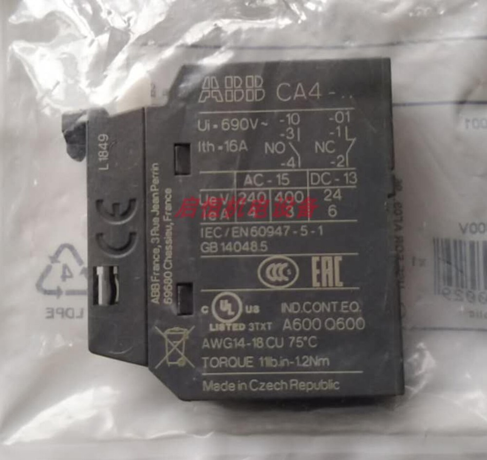 1pcs ABB AC Contactor Auxiliary Contacts CA4-10