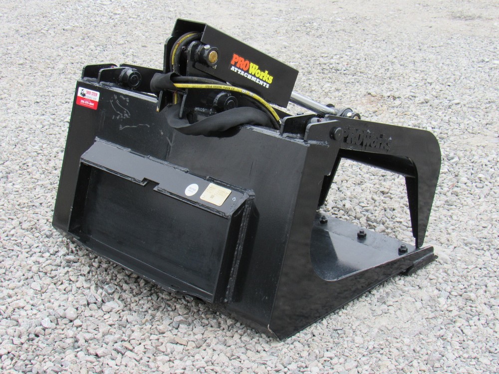 36" Solid Bottom Bucket Grapple Attachment Fits Toro Dingo Mini Skid Steer
