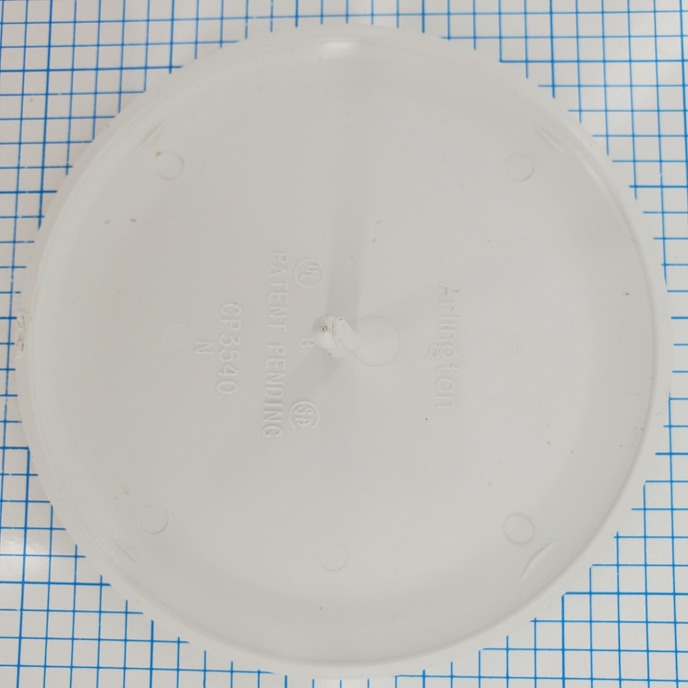 White Over-Size Ceiling Paintable Ceiling Box Covers Wallplate Arlington CP3540