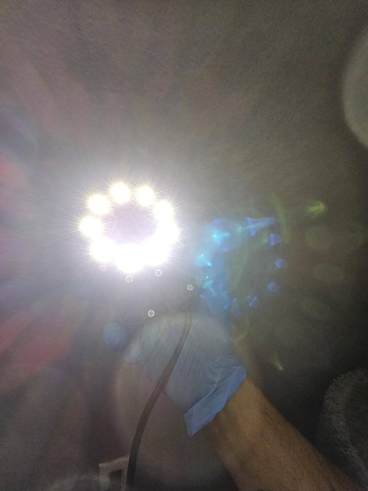 Micro-Lite, LV2000-B, Ring Illuminator light, With Power Supply, LED light used