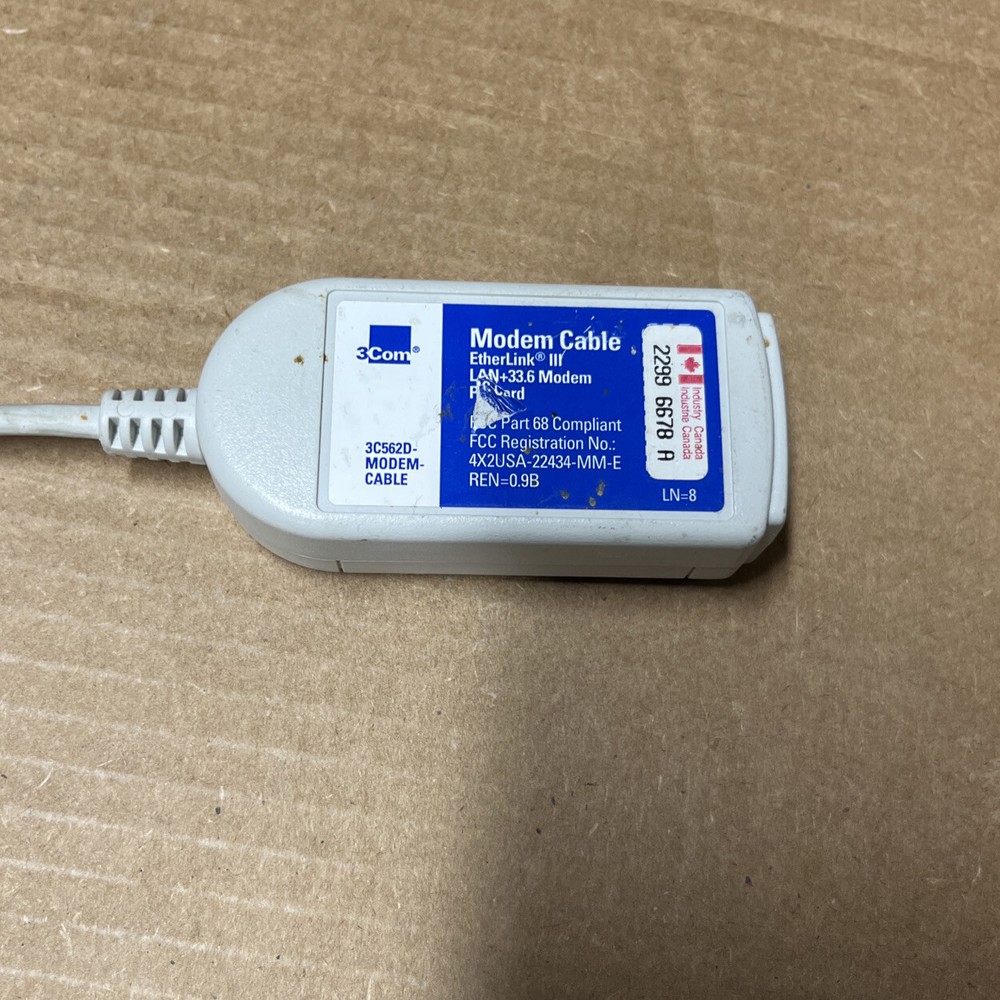 3C562D Modem Cable 3C562D-Modem-Cable-Modem-Cable Lan+33.6 modem