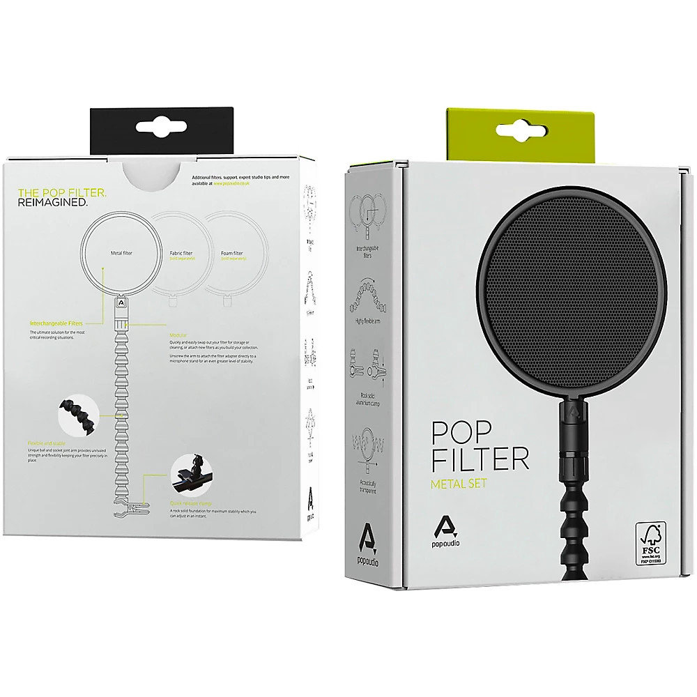 Pop Audio Pop Filter Metal Set Black