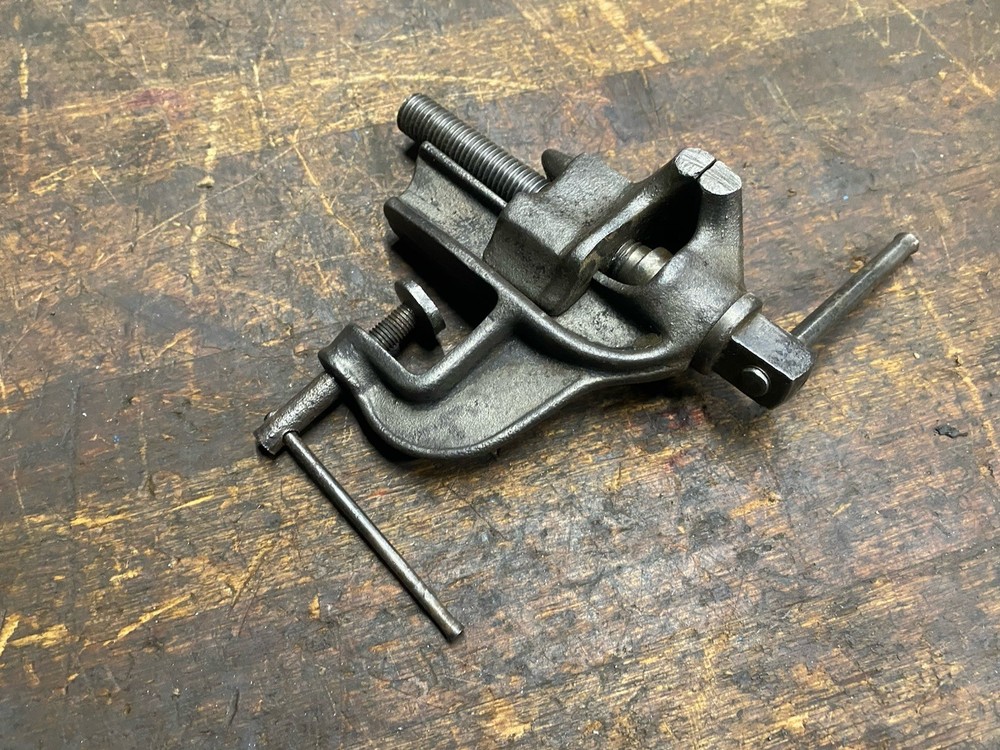 Vintage Clamp On Bench Vise