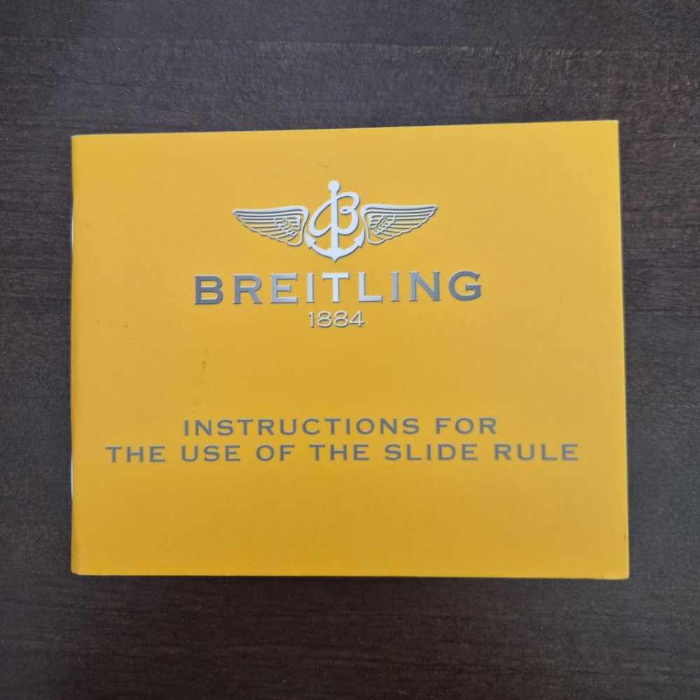 Breitling Navitimer Chronograph Slide Rule Instruction Manual