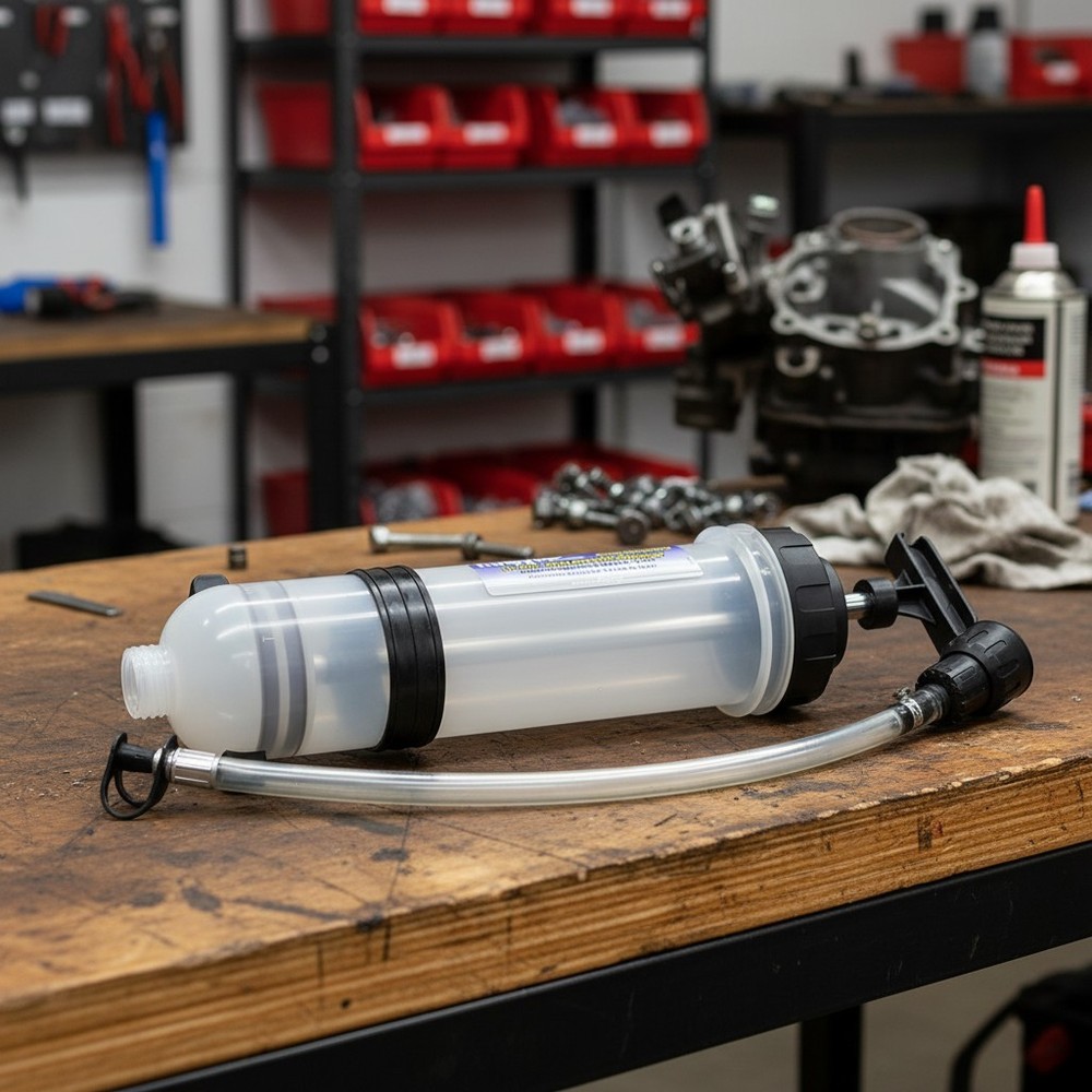 High-Capacity Fluid Dispensing Syringe with Precision Control & Versatile Use