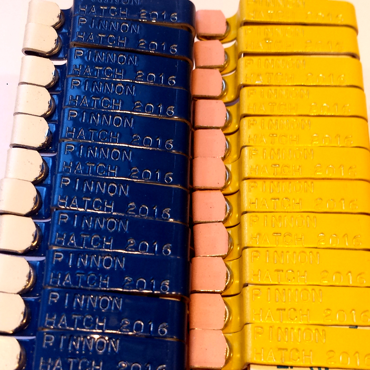 Zip Wing Bands Customized Custom Stamped Personalized Wing ID Tags for Chickens