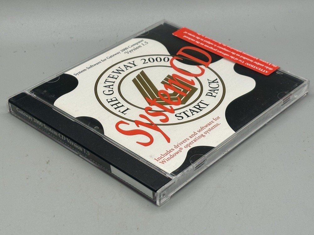 Gateway Start Pack Version 1.7 System CD 2000 Computer Software Drivers Sealed