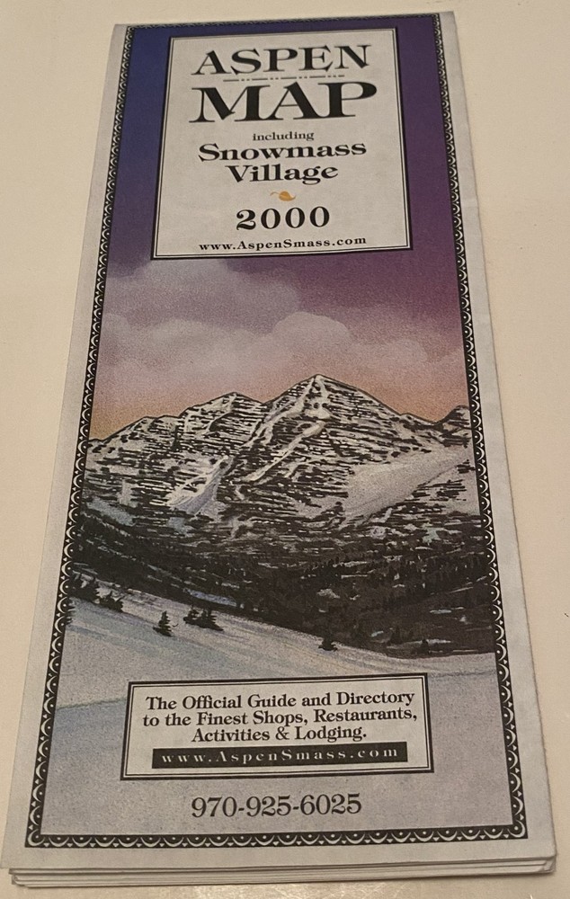 Aspen map including Snowmass Village. 2000