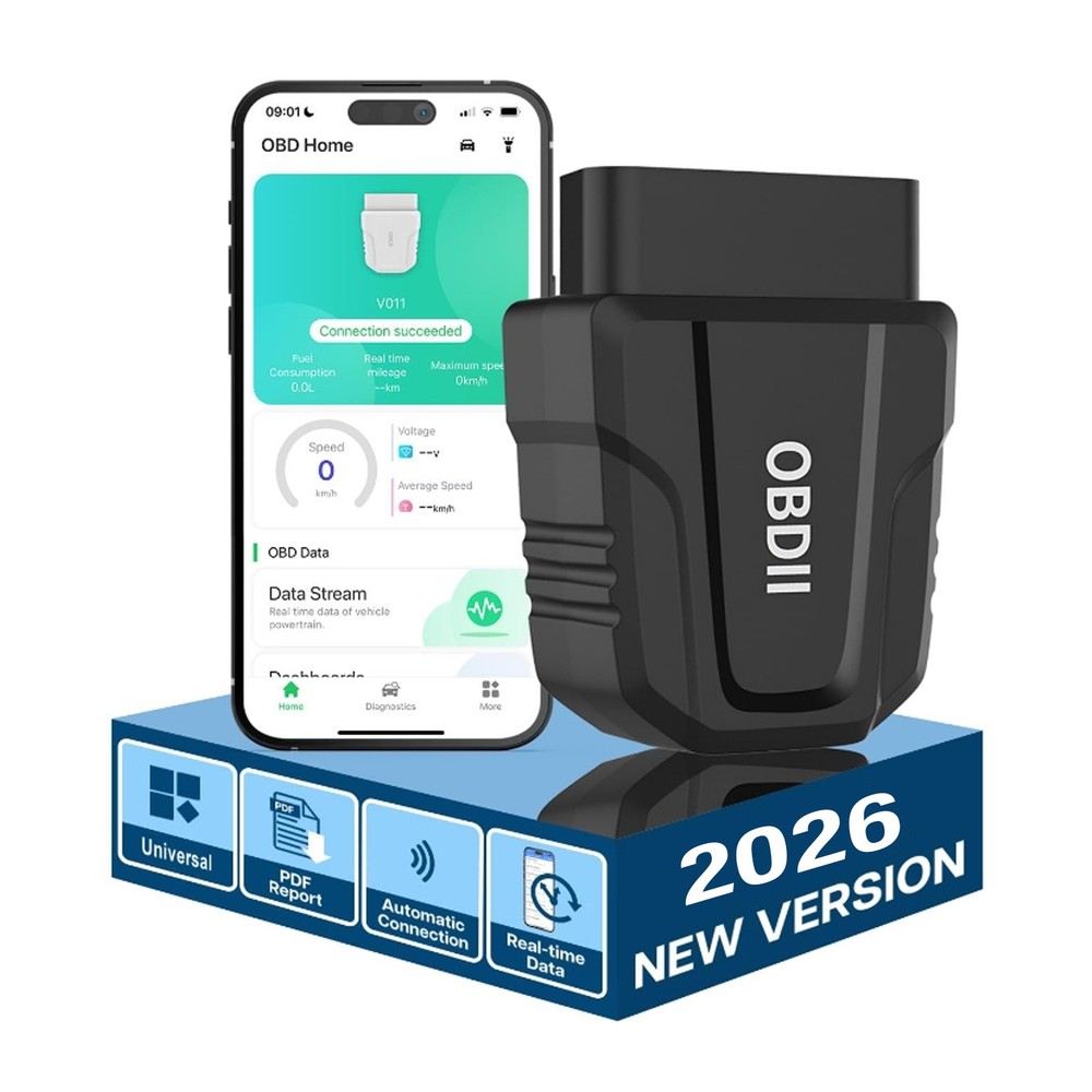 Cordless OBD2 Scanner Car Code Reader 5.4 Bluetooth Auto Diagnostic Scan Tool US