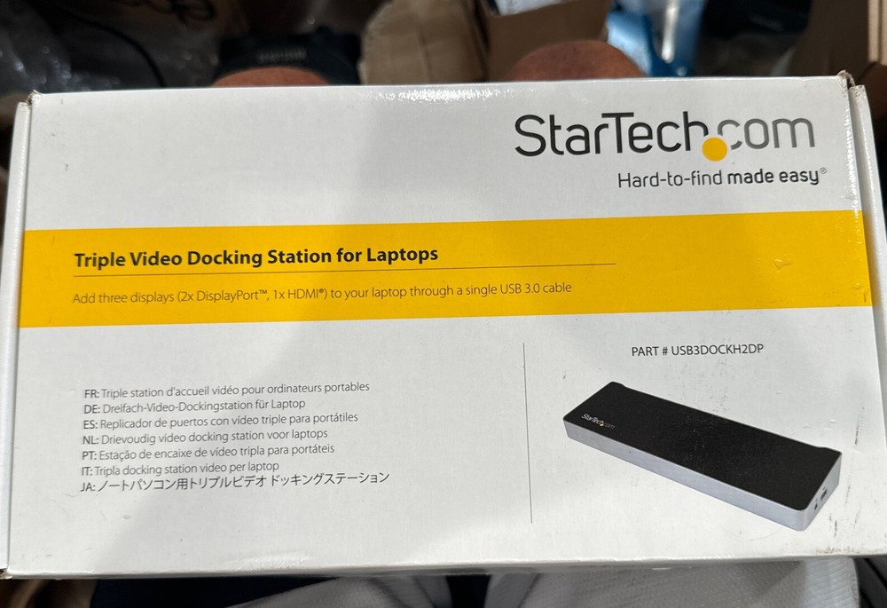 Startech triple video docking station USB3DOCKH2DP