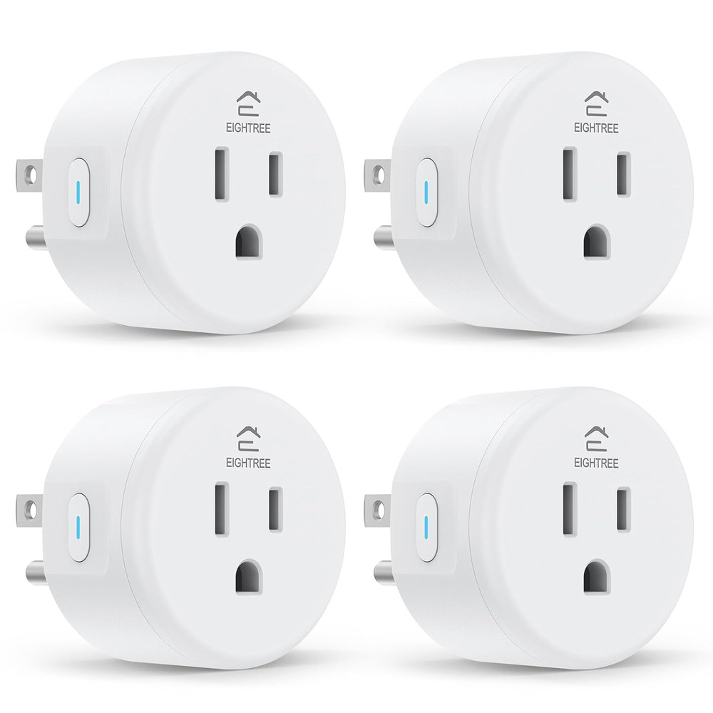 EIGHTREE Smart Plug WiFi Outlet Works with Alexa Google Home Timer 4 Pack