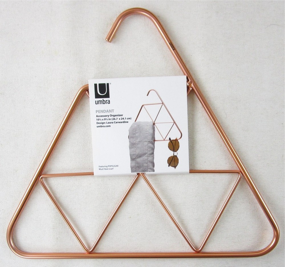 NWT Umbra Hanging Pendant Accessory Organizer, Metal, Triangular Shape