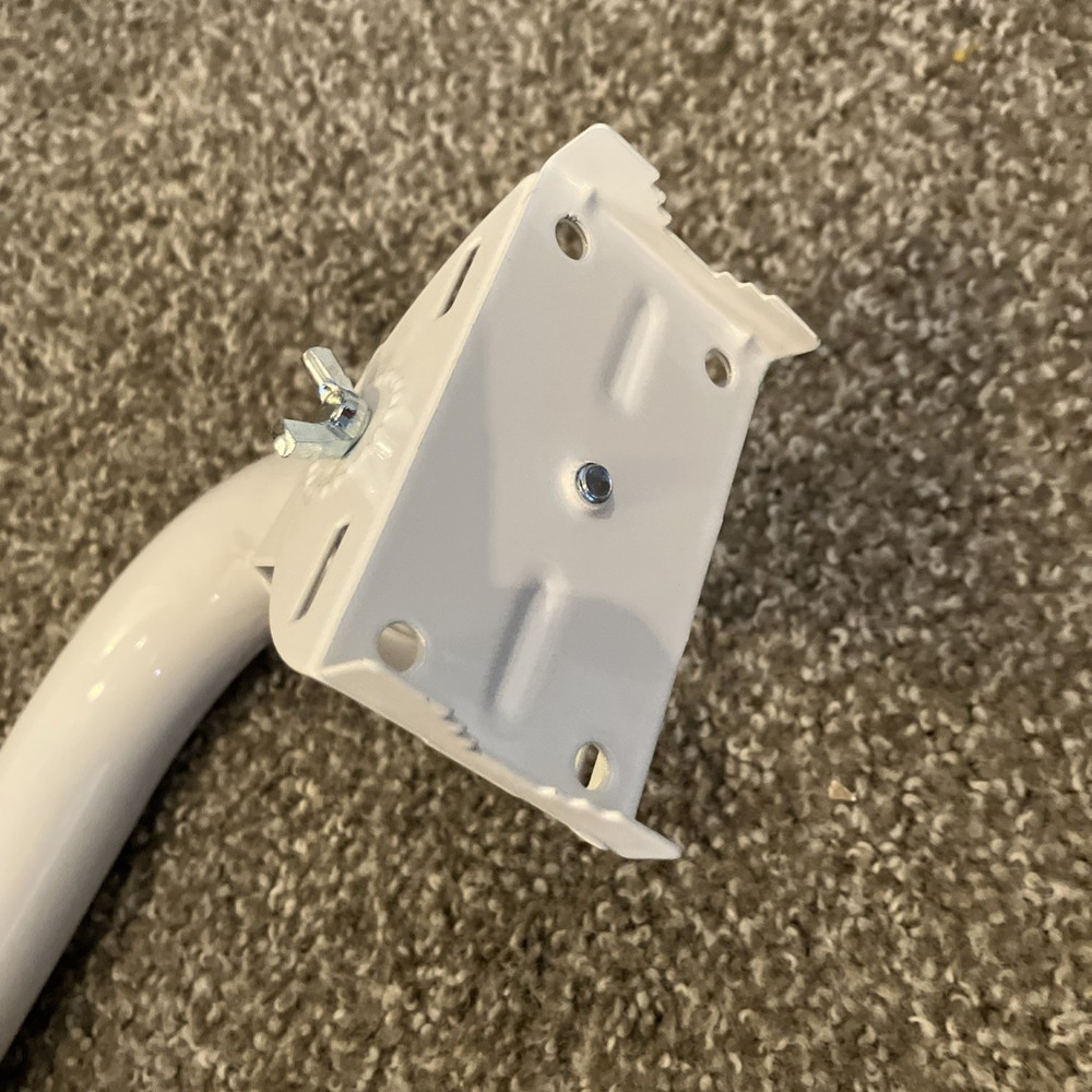 Universal Wireless Point Client CPE Mounting Bracket White Steel