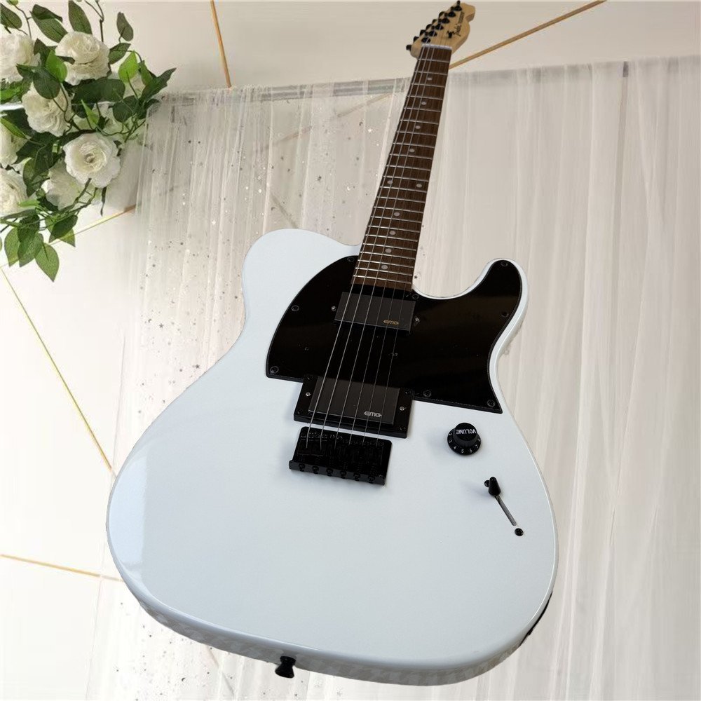 エレキギター、新品、色白黒2色、送料無料、空輸、高品質、音質優美、6弦