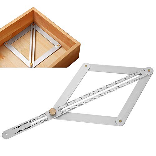 Corner Angle Finder, 4?Fold Multifunctional Angle Measuring Ruler, 0-170°