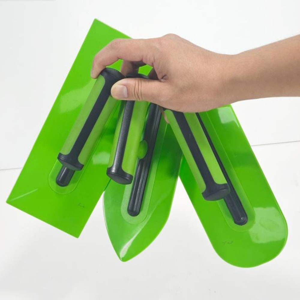 3 Plastic Plastering Trowels Lightweight Tools for Cement Application 25cm
