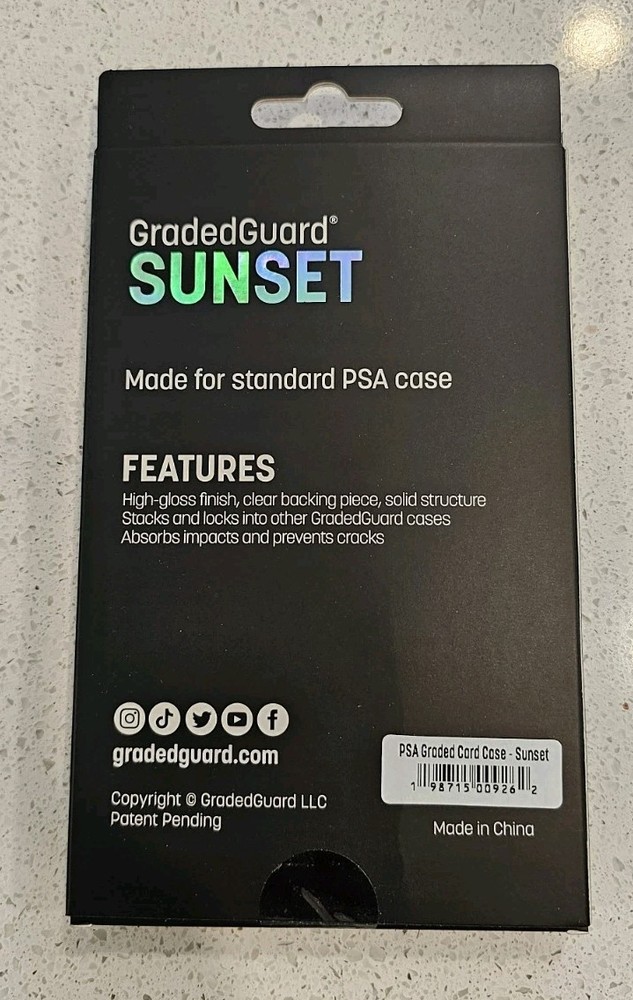 GradedGuard PSA Graded Card Case Guard Protector SUNSET Limited Edition 2000