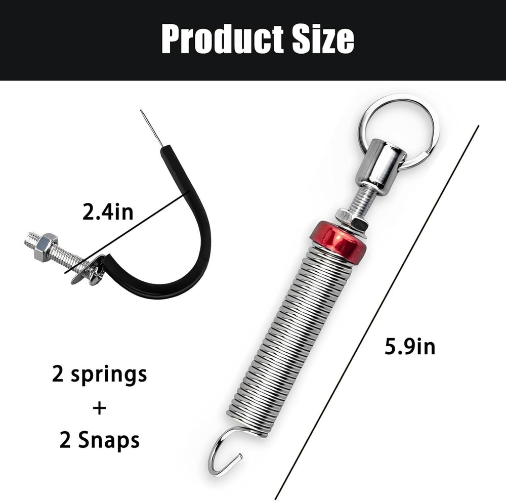 2PCS Car Trunk Lid Spring, Adjustable Trunk Lid Spring Lifter, Universal Acce