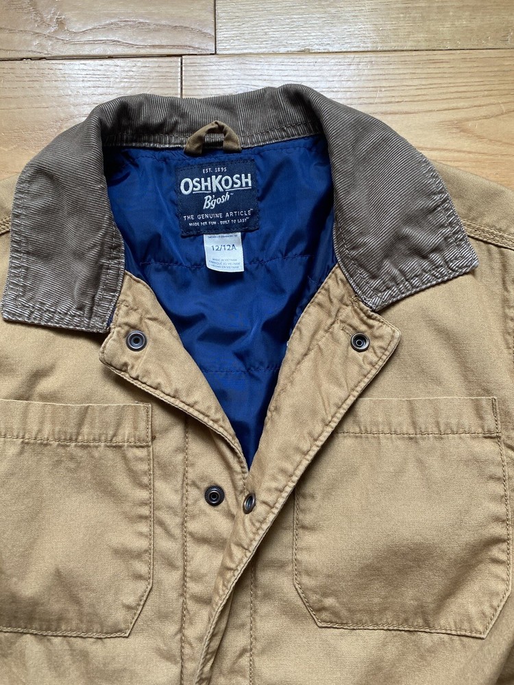Boys Camel Oshkosh Barn Coat 12