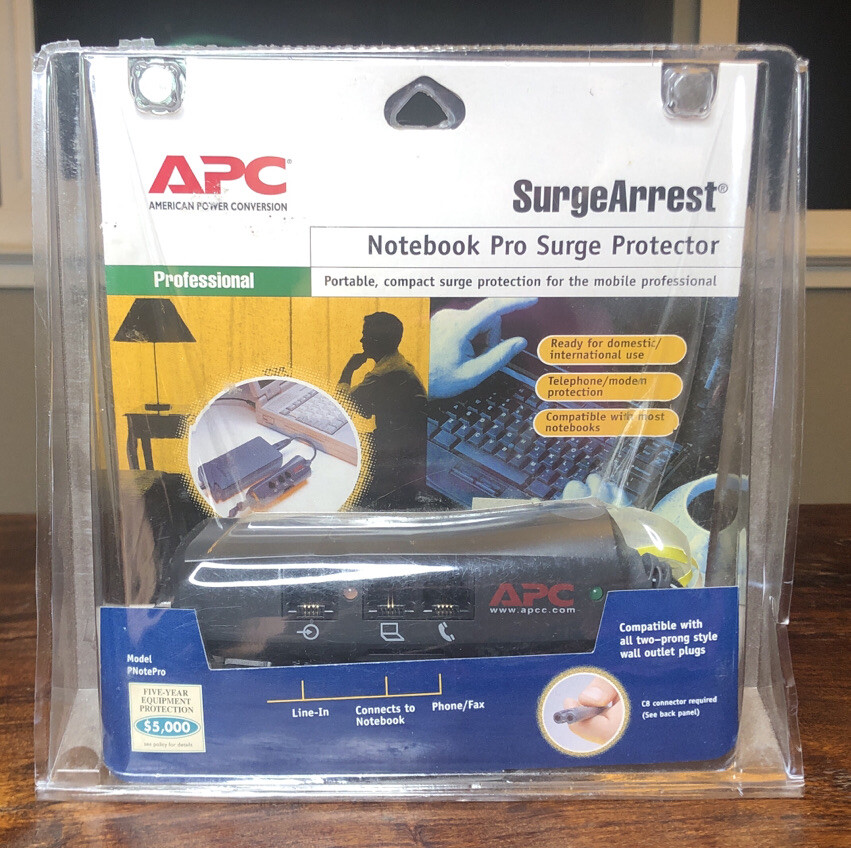 APC Surge Arrest Notebook Surge Protector New in Package!