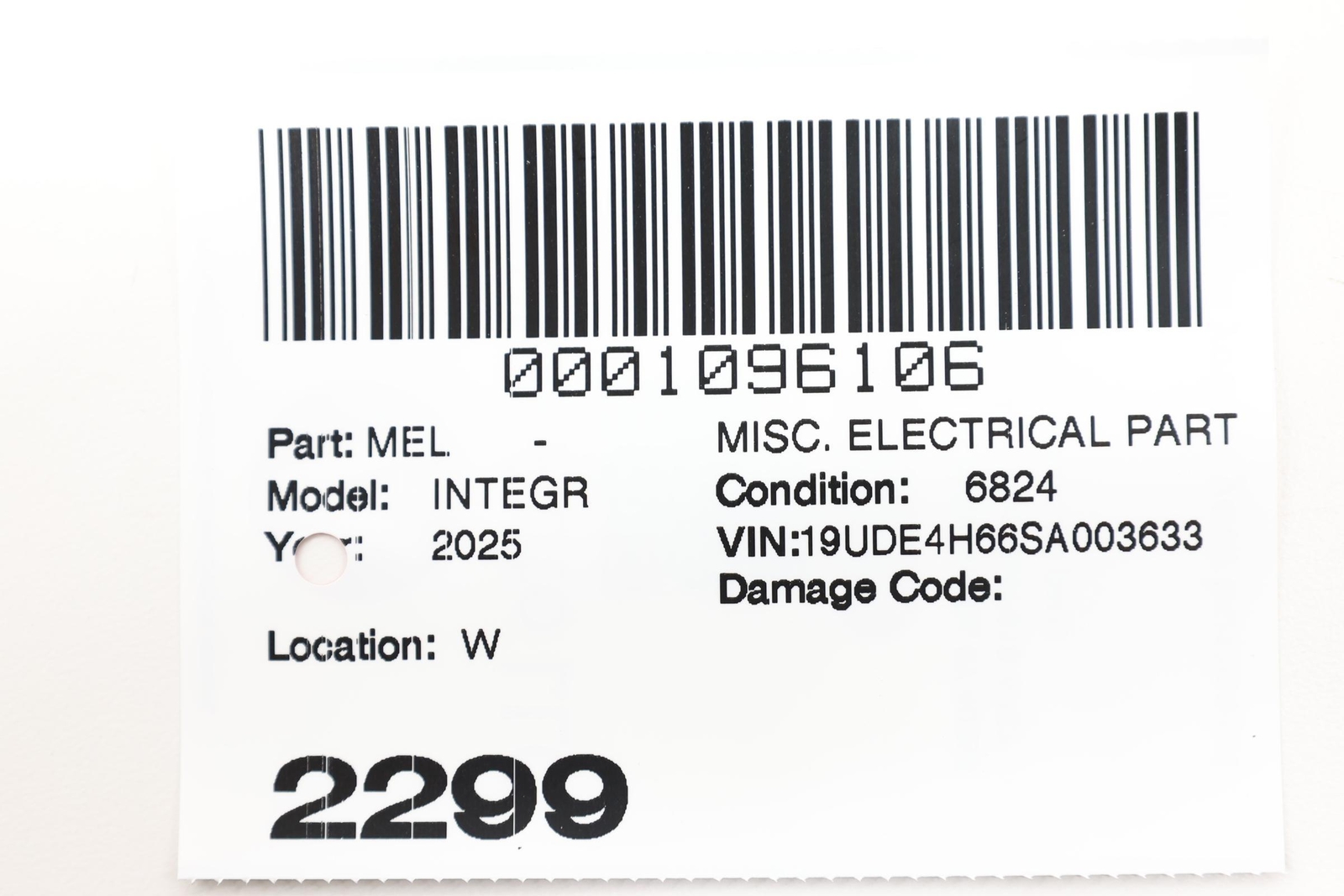 2023 - 2026 ACURA INTEGRA DASHBOARD DASH POWER OUTLET CHARGING USB PORT OEM