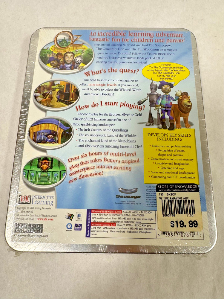 OZ The Magical Adventure DK Interactive Learning, CD-ROM, 2000 Sealed NEW!