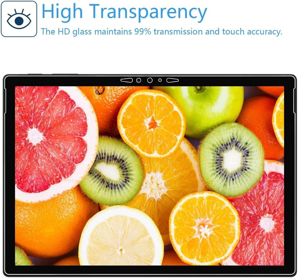 Adeway Microsoft Surface Pro 7 / Pro 7 Plus Screen Protector, Precise cutouts/Te